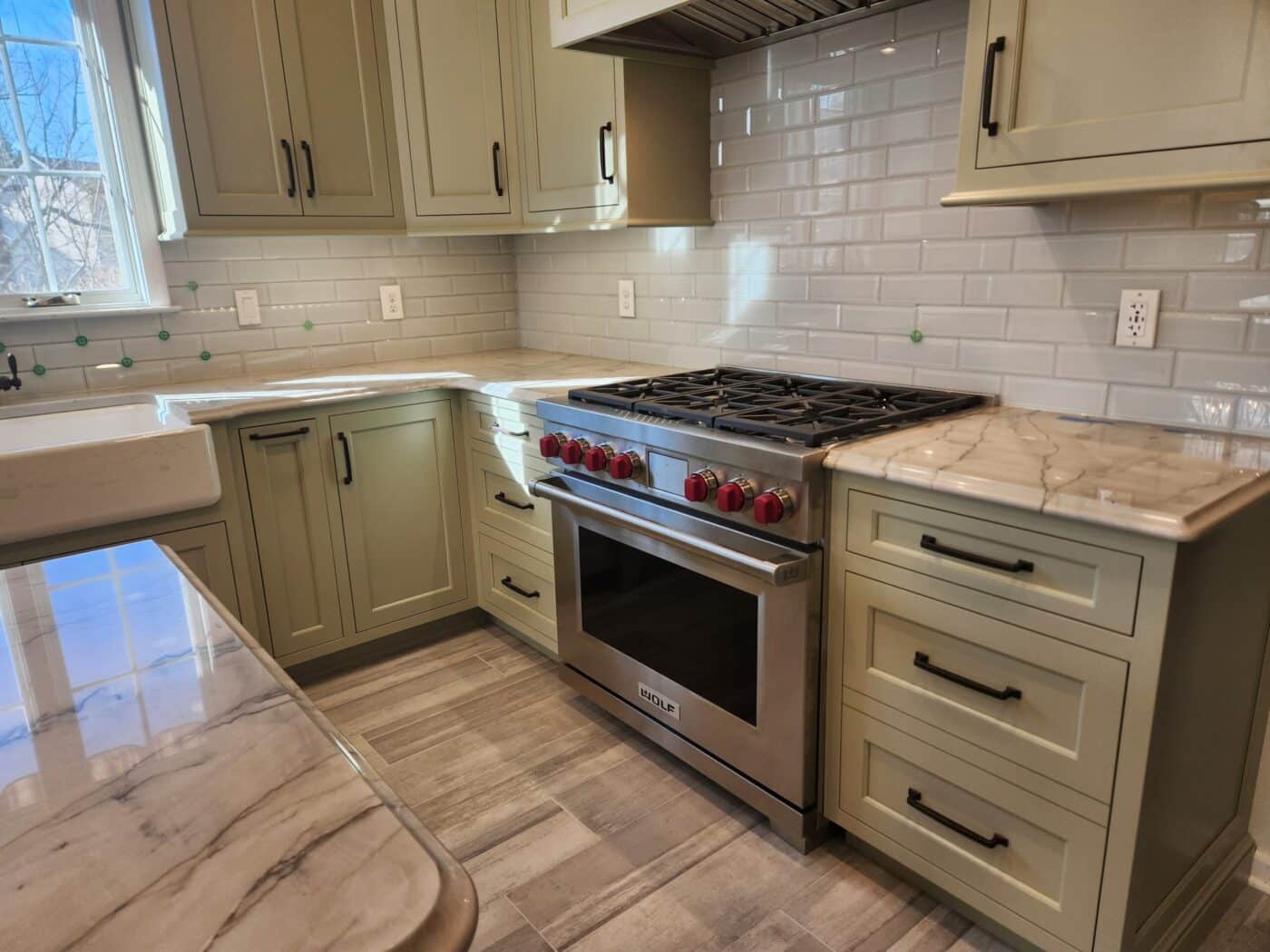 Kitchen With A Beautiful Tile Kitchen Backsplash