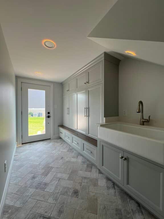 Mudroom remodel with led nightlight celing lights in Downingtown, PA