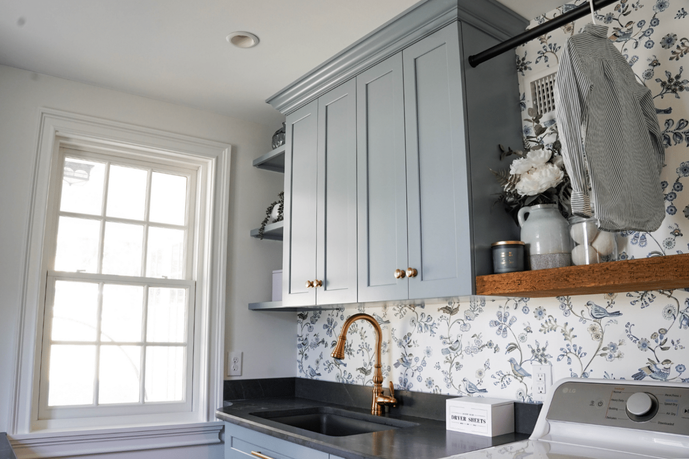 Green Cabinets With Sink And Wall With Design In Lansdowne Pa