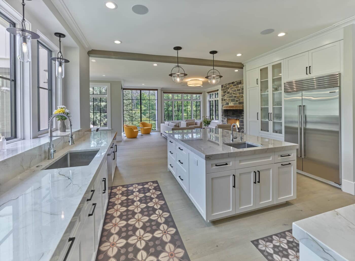 A Newly Finished Kitchen With A Light Theme And Good Natural Lighting In Wayne Pa