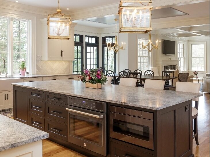 Modern Kitchen Connected To The Living Room